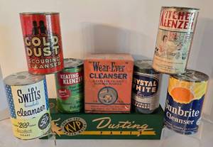 lot 152 image: Vintage Cleaning Product Grouping