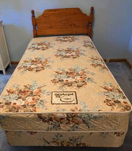 lot 240 image: Twin Bed Frame and Headboard