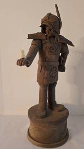 lot 283 image: Samurai Warrior Sculpture by Experienced Japanese Sculptor, Wataru Sugiyama