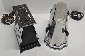 lot 301 image: Pair of Vintage Drop-Side Toasters