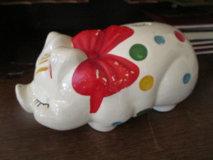 Piggy Bank, Large Polka Dot