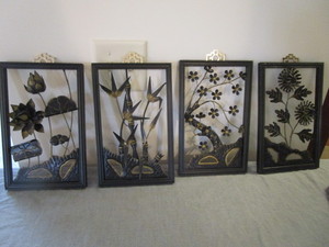 Metal Four Season Silhouettes