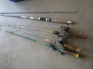 Steel Fishing Rods, Open Reels