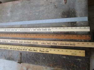 Yardsticks wAdvertising, Steel Scher No