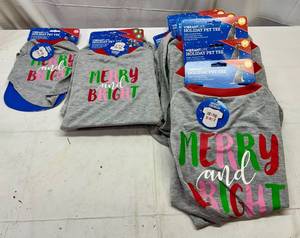 MM. Holiday Pet Tshirts-xs, 3 Small, 8 Medium