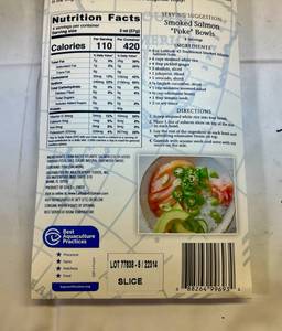 A. 2x 8oz Latitude 45 Smoked Atlantic Salmon-Sliced & Ready to Eat