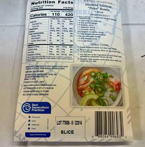 A. 2x 8oz Latitude 45 Smoked Atlantic Salmon-Sliced & Ready to Eat