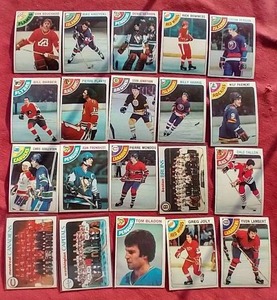 (20) 1978-79 Topps Hockey Cards