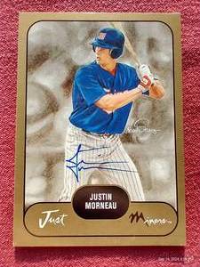 2002 Just Minors Justin Morneau Autograph Card - #d300