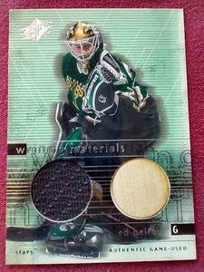 SP Ed Belfour Game-Used Dual Swatch Card