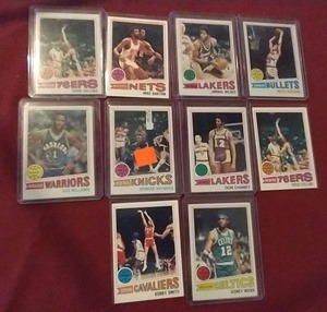 (10) 1977-78 Topps Basketball Cards