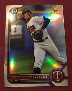 2023 Bowman Chrome Brooks Lee Refractor Card - 1st Bowman