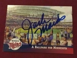 Jack Morris In Person Autograph Card