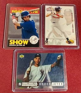 (3) Derek Jeter ProspectRookie Cards