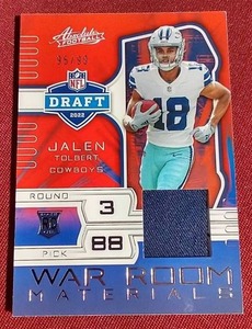 2022 Absolute Jalen Tolbert Jersey Rookie Card - #d99