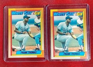 (2) 1990 Topps Frank Thomas Rookie Cards