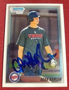 Max Kepler Autographed (In Person) 1st Bowman Chrome Card