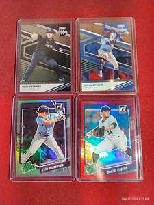 (4) Numbered Baseball Prospect Cards