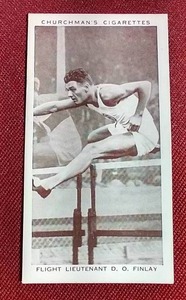 1939 Churchmans Cigarettes Kings of Speed D.O. Finlay Card - Awesome