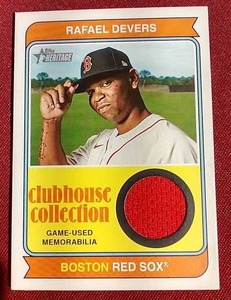 2023 Topps Heritage Game-Used Rafael Devers Card
