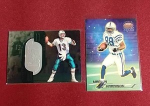 (2) #d HOFer Cards - Marvin Harrison & Dan Marino