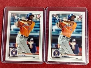 (2) 2020 Yordan Alvarez Rookie Cards