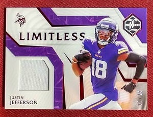 2021 Panini Limited Justin Jefferson Jersey Card - #d25