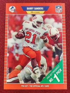 1989 Pro Set Barry Sanders Rookie Card