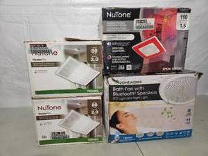 4 bathroom fan lights