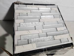 3 boxes Whistler ice interlocking mosiac tile