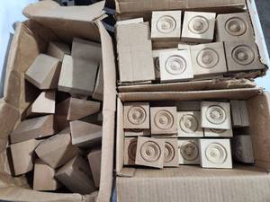 6 boxes rosettes and trim peices