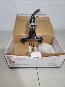 2 chrome bathroom faucets