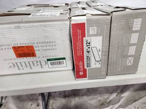 10 boxes 4x12 bright white subway tile
