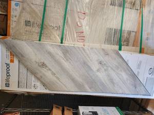 11 boxes 22mil Lifeproof chiffon lace oak chevron vinyl flooring