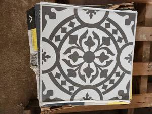 60sqft classic black peel and stick Vinyl tile