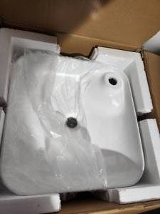 1717 porcelain corner sink