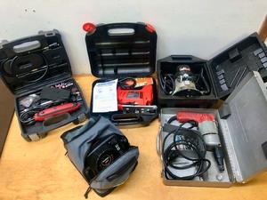 lot 192 image: Nice Group of Assorted Working power Tools etc wCases