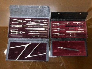 lot 176 image: 2 Vintage German Precision Drafting Tool Sets