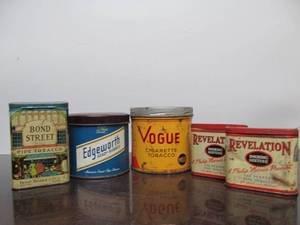 lot 116 image: Group of Vintage Advertising Tobacco Tins