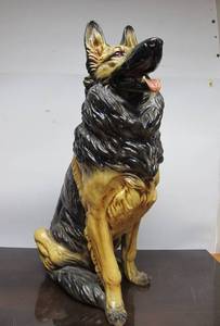 lot 51 image: LARGE German Shepherd Dog Statue by Marwal Industries Inc
