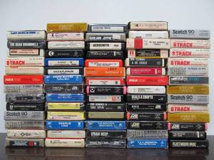 lot 81 image: Large Lot of Vintage 8-TRACK Tapes - MANY STILL SEALED