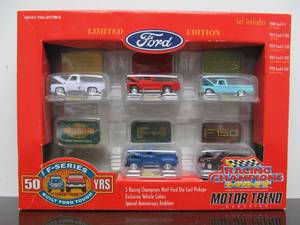 lot 85 image: New in Box FORD Racing Champions Diecast Truck Set