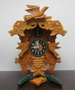 lot 159 image: Working Vintage German KEISER Battery Operated Cuckoo Clock
