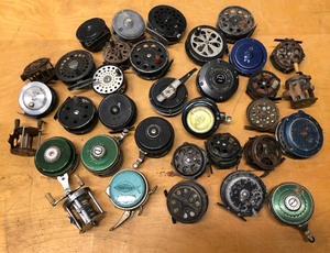 lot 262 image: Fantastic Collection of Vintage & Antique Fly Fishing Reels