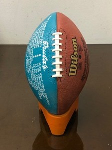 lot 277 image: Genuine DON SHULA Miami Dolphins Autographed Football from Shulas Restaurant