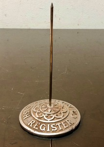 lot 329 image: Ornate Antique NATIONAL CASH REGISTER Receipt Holder