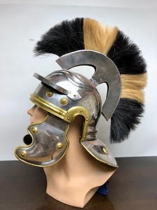 lot 347 image: Roman Centurion Style Metal Helmet