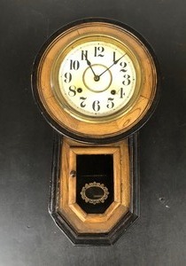 lot 364 image: Antique Regulator Wall Clock