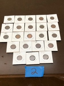 lot 441 image: Lot of 22 US Indian Head Pennies Consecutive Run 1887-1908