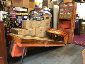 lot 488 image: Large Vintage ARCADE Viking Coin-Op Bowling Machine